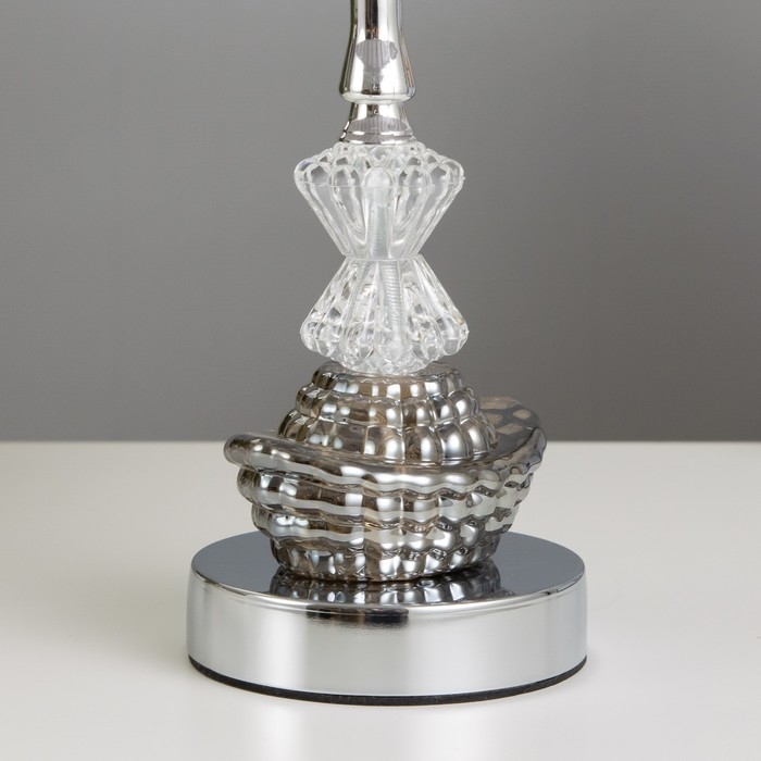 Настольная лампа с подсветкой Настольная лампа с подсветкой "Анфия" Е27 40Вт хром 21х21х35 см