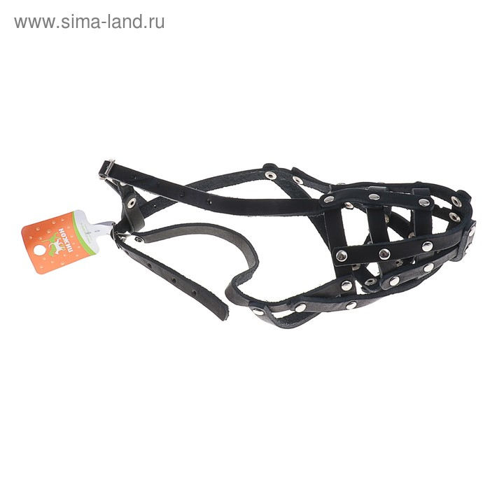 Намордник кожаный сетчатый с перемычкой №2,доберман,(длина по носу 9,5см, обхват морды 28см), 161347 Намордник кожаный сетчатый с перемычкой №2,доберман,(длина по носу 9,5см, обхват морды 28см), 161347