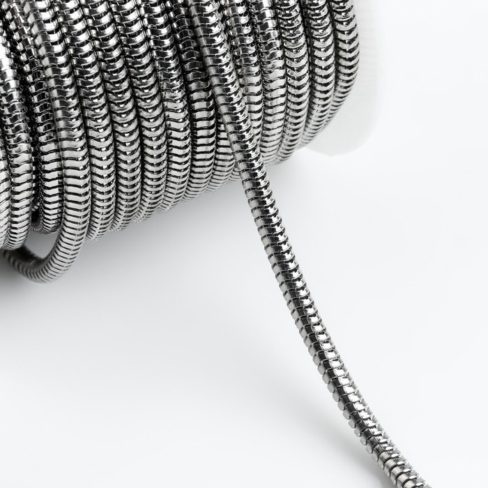 Цепочка для сумки, железная, d = 3 мм, 10 ± 0,5 м, цвет серебряный Цепочка для сумки, железная, d = 3 мм, 10 ± 0,5 м, цвет серебряный