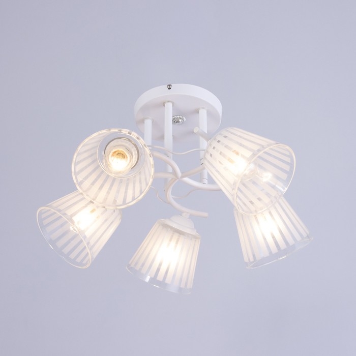 Люстра Люстра "Ванесса" 5х60Вт Е27 Белый 45х45х27см