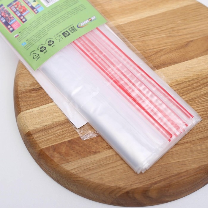 Пакеты с застёжкой многофункциональные «Зиплок», 18×25 см, 15 шт, прозрачные Пакеты с застёжкой многофункциональные «Зиплок», 18×25 см, 15 шт, прозрачные