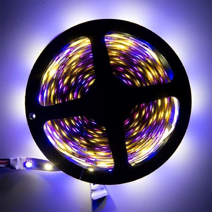 Светодиодная лента General, 12В, SMD5050, 5 м, IP20, 14.4Вт/м, 60 LED/м, RGB+4000К Светодиодная лента General, 12В, SMD5050, 5 м, IP20, 14.4Вт/м, 60 LED/м, RGB+4000К