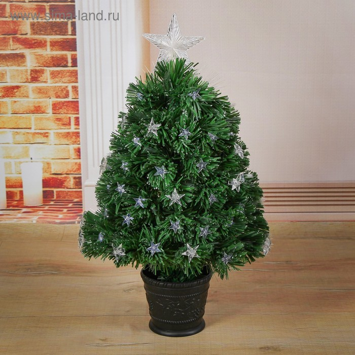 Ёлка фиброоптическая Ёлка фиброоптическая "Галактика" 60 см d нижнего яруса 38 см 55 веток