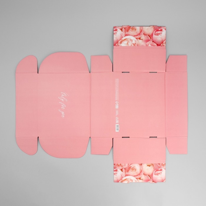 Коробка подарочная складная, упаковка, «Нежные пионы», 27 х 21 х 9 см Коробка подарочная складная, упаковка, «Нежные пионы», 27 х 21 х 9 см