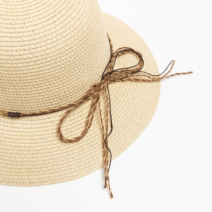 Шляпа женская MINAKU цвет бежевый, р-р 56-58 Шляпа женская MINAKU цвет бежевый, р-р 56-58