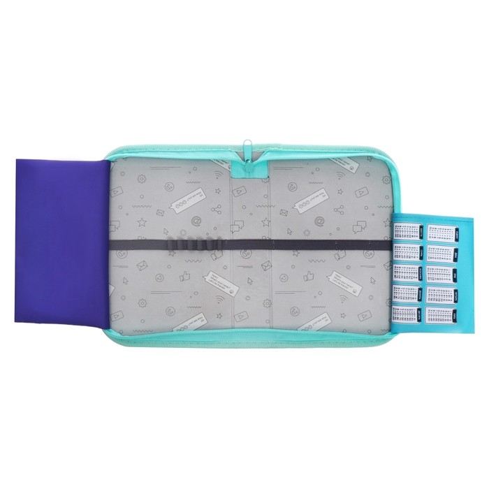 Пенал 1 секция 140 х 210 х 40 мм, откидной карман и косметичка, тканевый, Calligrata TOP Content  Пенал 1 секция 140 х 210 х 40 мм, откидной карман и косметичка, тканевый, Calligrata TOP Content "Сиба"