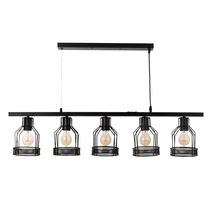 Светильник Светильник "Генри" 5хЕ27 40Вт черный 100х14,5х23-123 см