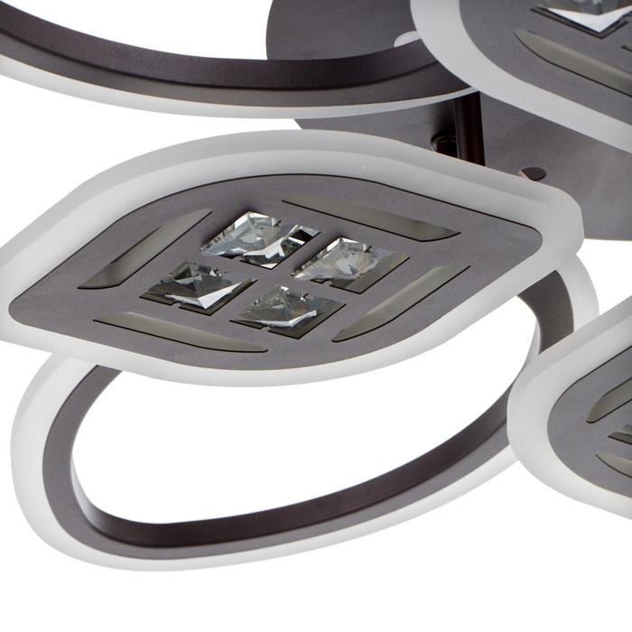 Люстра с ПДУ 1162/8CF LED 160Вт 3000-6000К диммер кофе 70х70х10 см BayerLux