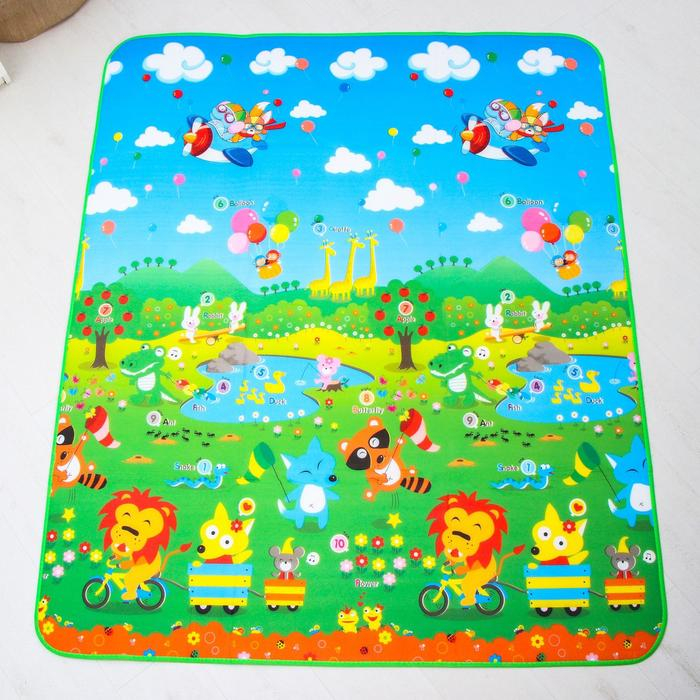 Игровой коврик для детей на фольгированной основе «Путешествие», размер 180х150x0,5 см, Крошка Я Игровой коврик для детей на фольгированной основе «Путешествие», размер 180х150x0,5 см, Крошка Я