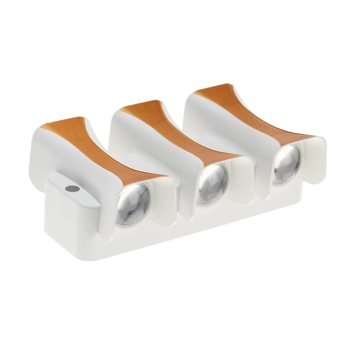 Светильник фасадный «Элегант», FSD-042, 6 Вт, 3000К, 3 луча, IP65, 220 В, пластик, белый Светильник фасадный «Элегант», FSD-042, 6 Вт, 3000К, 3 луча, IP65, 220 В, пластик, белый