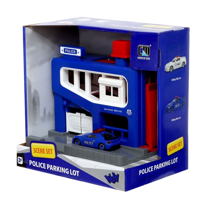 Парковка «Полицейский участок», с машинкой в комплекте, МИКС Парковка «Полицейский участок», с машинкой в комплекте, МИКС