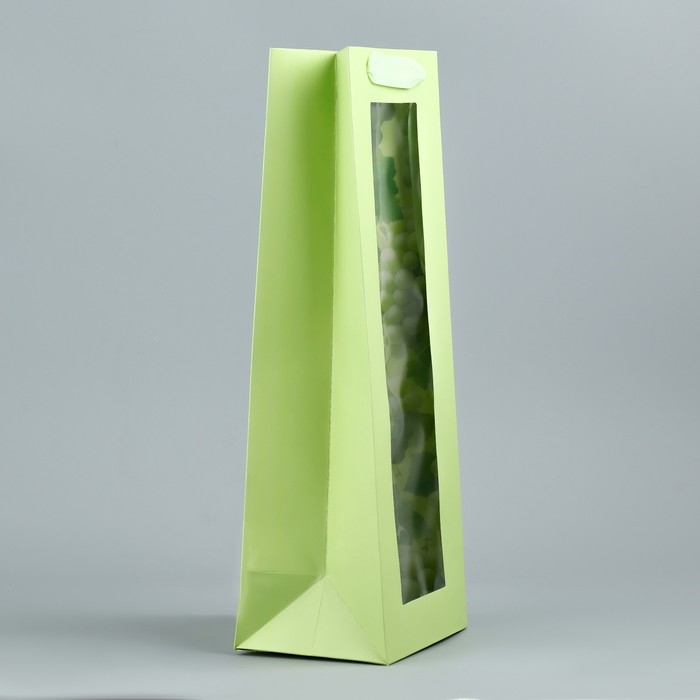 Пакет подарочный под бутылку, упаковка, «Виноград», 36 х 13 х10 см Пакет подарочный под бутылку, упаковка, «Виноград», 36 х 13 х10 см