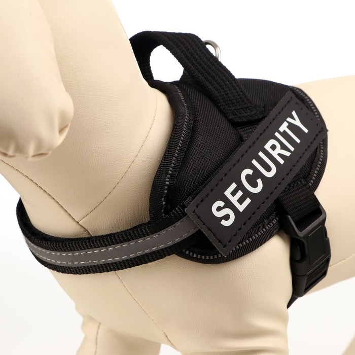 Шлейка К9 мягкая светоотражающая, размер ХS, ОГ 38-50 см, вес 3-6 кг, черная Шлейка К9 мягкая светоотражающая, размер ХS, ОГ 38-50 см, вес 3-6 кг, черная