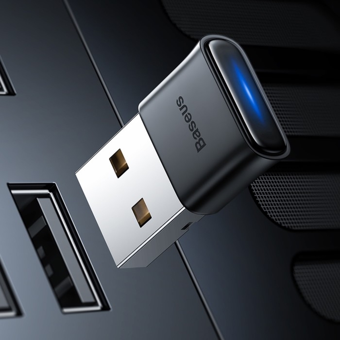 Адаптер-Bluetooth Baseus BAO4, BT 5.0, чёрный Адаптер-Bluetooth Baseus BAO4, BT 5.0, чёрный