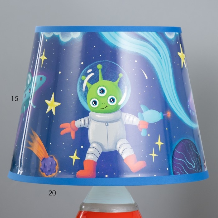 Настольная лампа  Настольная лампа "Космический корабль " Е14 15Вт МИКС 20х20х31 см RISALUX