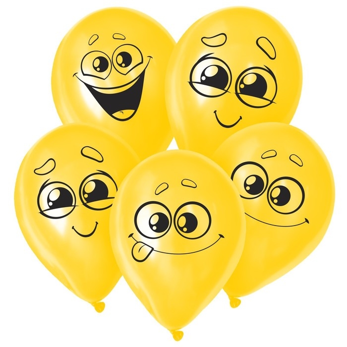 Воздушный шар латексный 12 Воздушный шар латексный 12" «Улыбочки», 25 шт.