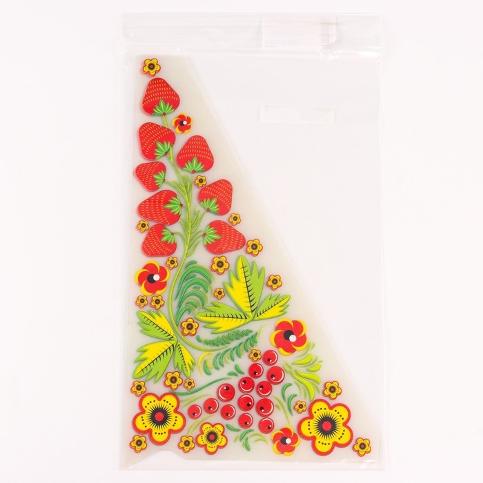 Термотрансфер «Хохлома ягодки», уголок справа, 20 х 35 см, набор 10 шт. Термотрансфер «Хохлома ягодки», уголок справа, 20 х 35 см, набор 10 шт.