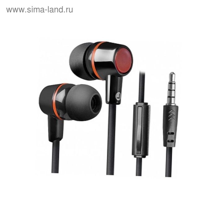 Наушники с микрофоном Defender Pulse 428, вакуумные, черные Наушники с микрофоном Defender Pulse 428, вакуумные, черные