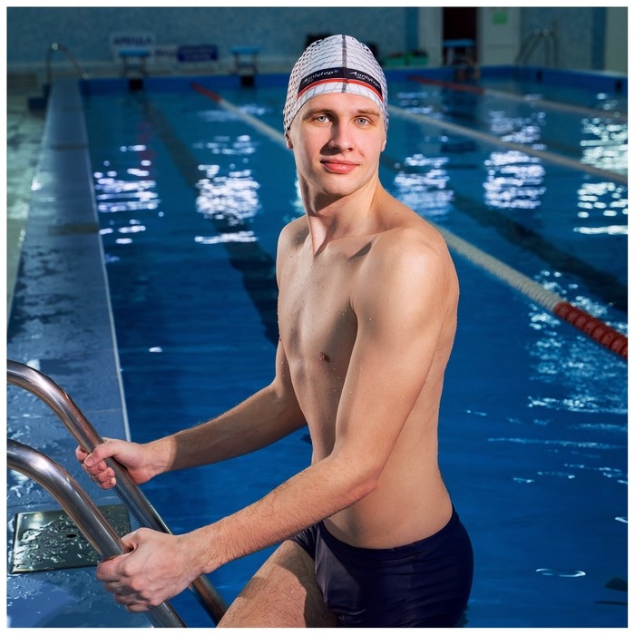 Шапочка для плавания взрослая ONLYTOP, тканевая, обхват 54-60 см Шапочка для плавания взрослая ONLYTOP, тканевая, обхват 54-60 см