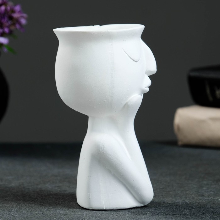 Подсвечник  Подсвечник "Винтаж" белый 14,7см