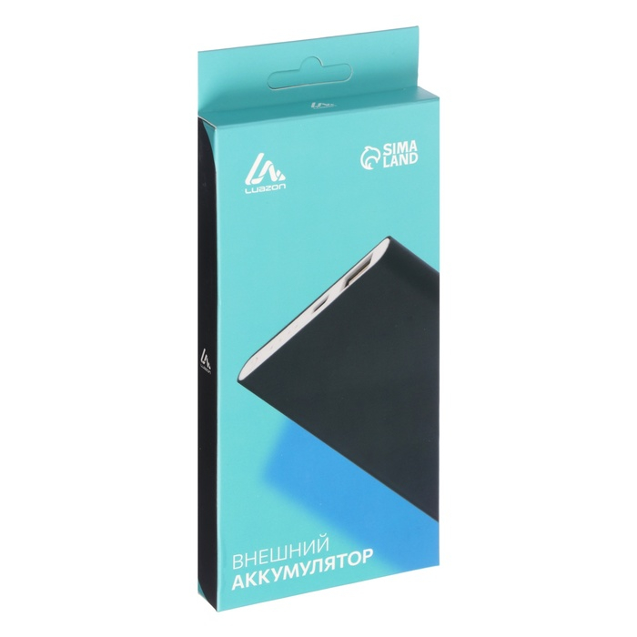 Внешний аккумулятор Luazon PB-17, 4000 мАч, USB, 1 А, индикатор, тонкий корпус,металл,чёрный Внешний аккумулятор Luazon PB-17, 4000 мАч, USB, 1 А, индикатор, тонкий корпус,металл,чёрный