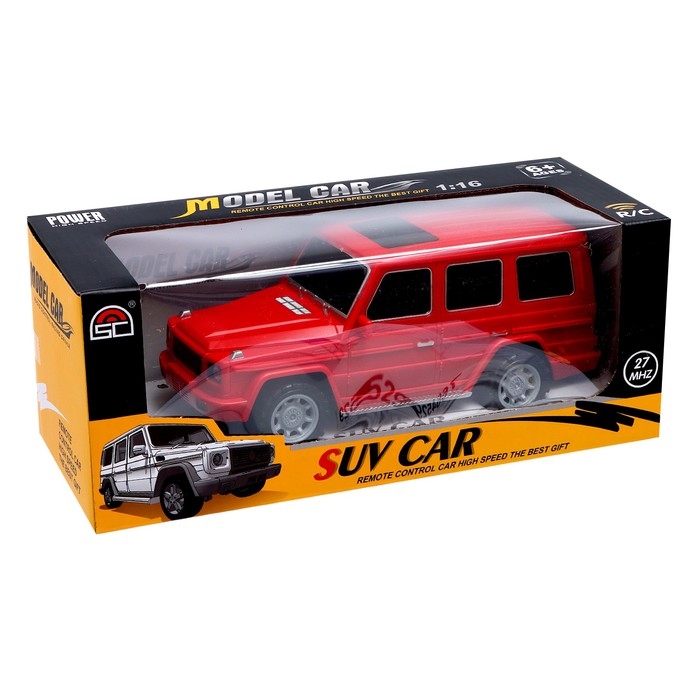 Машина радиоуправляемая «Внедорожник», на батарейках, цвет красный Машина радиоуправляемая «Внедорожник», на батарейках, цвет красный