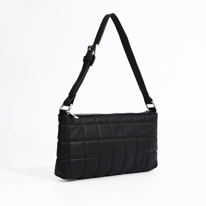 Сумка-багет на молнии, цвет чёрный Сумка-багет на молнии, цвет чёрный