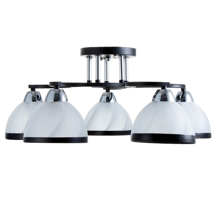 Люстра Люстра "Ариса" 5хЕ27 40Вт чёрный 56х56х22 см BayerLux