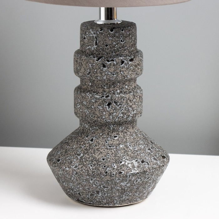 Настольная лампа Настольная лампа "Стоно" E14 40Вт серый 15х15х31 см RISALUX