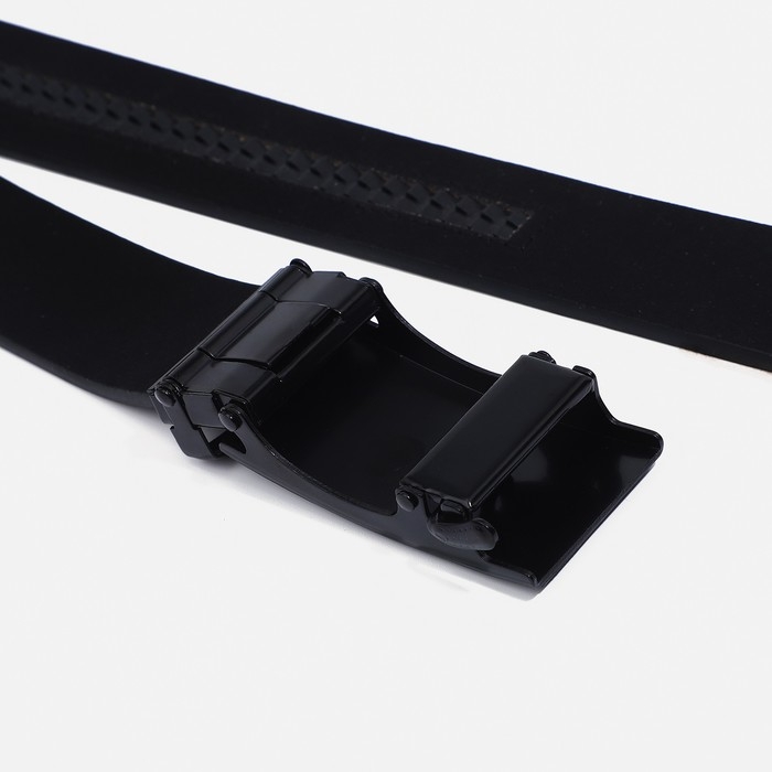 Ремень мужской, ширина 4 см, пряжка автомат, цвет чёрный Ремень мужской, ширина 4 см, пряжка автомат, цвет чёрный