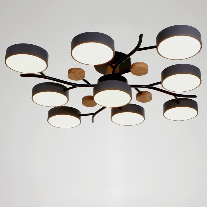 Люстра 1316/9GR LED 216Вт 3000-6000К серый 87х87х17 см BayerLux