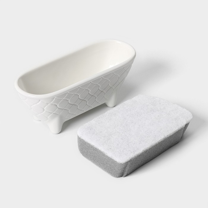 Подставка для губки Magistro Argos, цвет белый Подставка для губки Magistro Argos, цвет белый