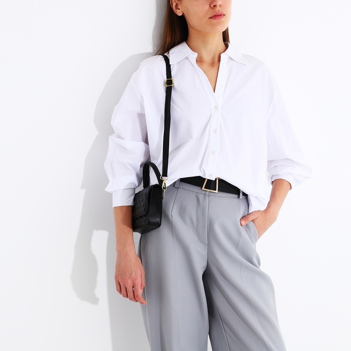 Сумка-мессенджер на магнитах, цвет чёрный Сумка-мессенджер на магнитах, цвет чёрный