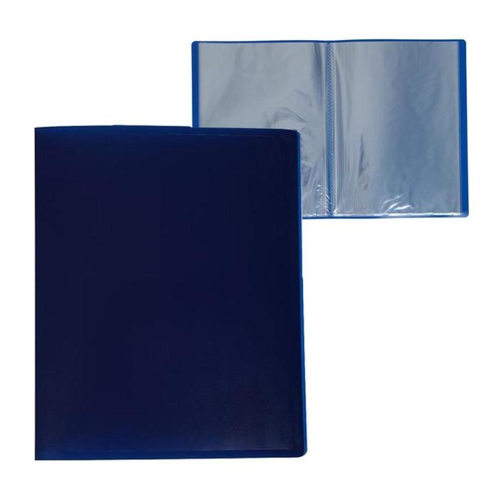 Папка с 10 вкладышами А4, 500 мкм, Calligrata, черничная Папка с 10 вкладышами А4, 500 мкм, Calligrata, черничная