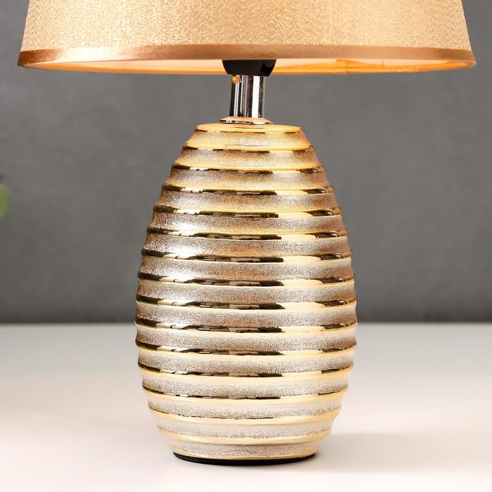 Лампа настольная 16609/1GD E14 40Вт золото 22.5х22.5х33 см RISALUX