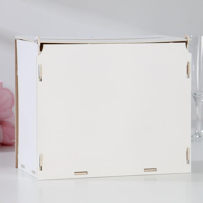 Семейный банк с вензелями, 24х14х20 см, Белый Семейный банк с вензелями, 24х14х20 см, Белый