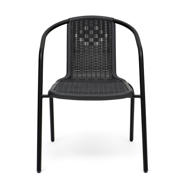 Набор садовой мебели: 2 стула 53 х 61 х 73 см, каркас 24 х 0.8 мм, до 100 кг, серый Набор садовой мебели: 2 стула 53 х 61 х 73 см, каркас 24 х 0.8 мм, до 100 кг, серый