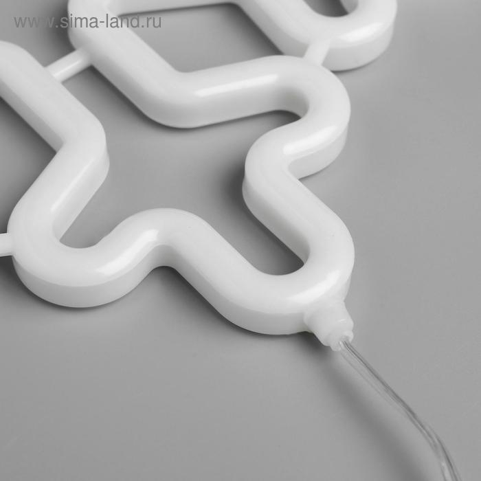 Светодиодная фигура «Снежинка» 30 см, пластик, 220 В, свечение тёплое белое Светодиодная фигура «Снежинка» 30 см, пластик, 220 В, свечение тёплое белое