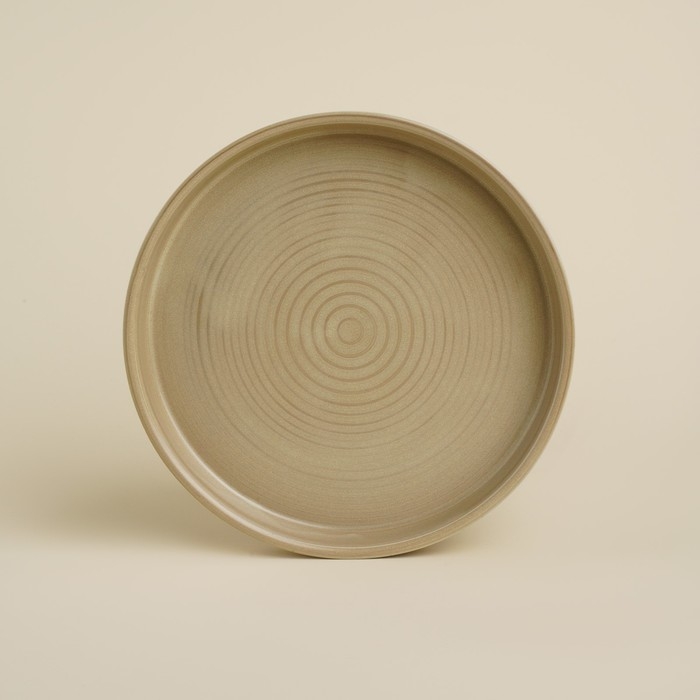 Тарелка обеденная фарфоровая SL Home «Песчаный бриз», d=21 см, цвет бежевый