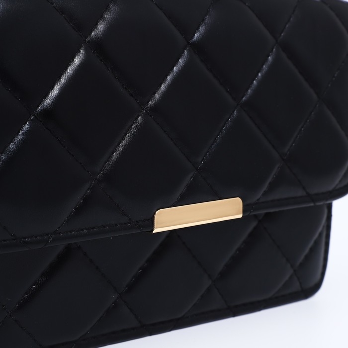 Сумка-мессенджер на магните, цвет чёрный Сумка-мессенджер на магните, цвет чёрный