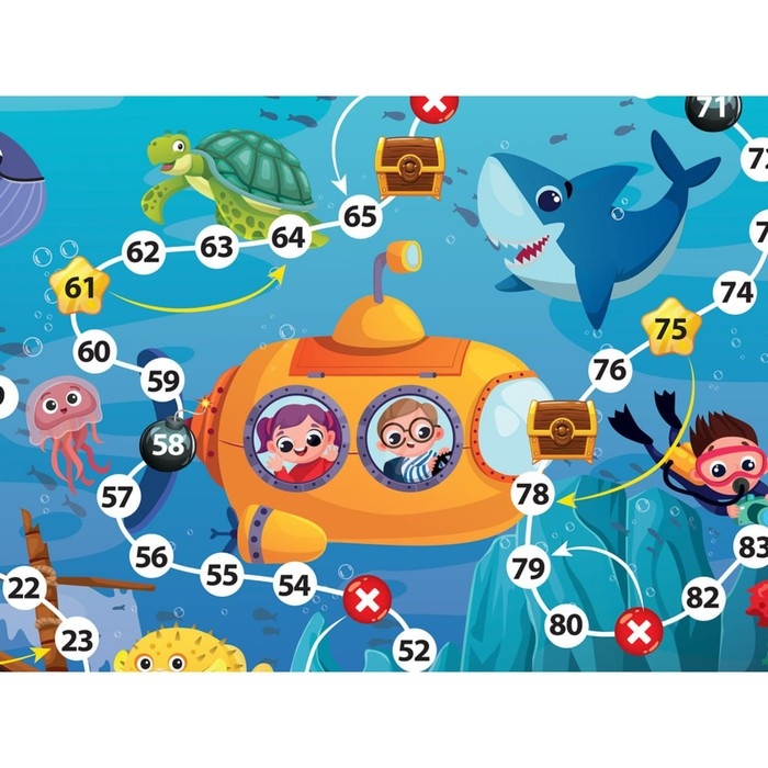 Настольная игра-ходилка «В океане» Настольная игра-ходилка «В океане»