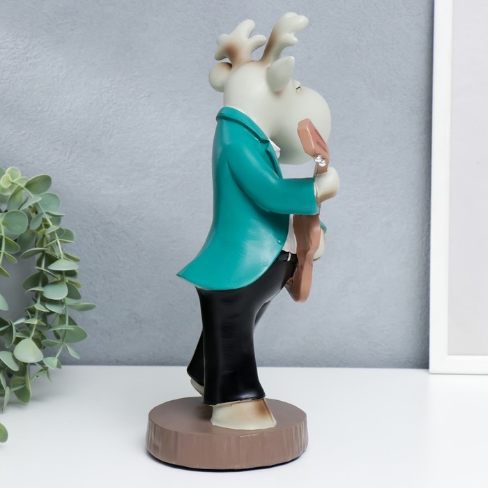 Сувенир полистоун Сувенир полистоун "Бременские музыканты. Лосик-гитарист" 30х14,5х16,5 см