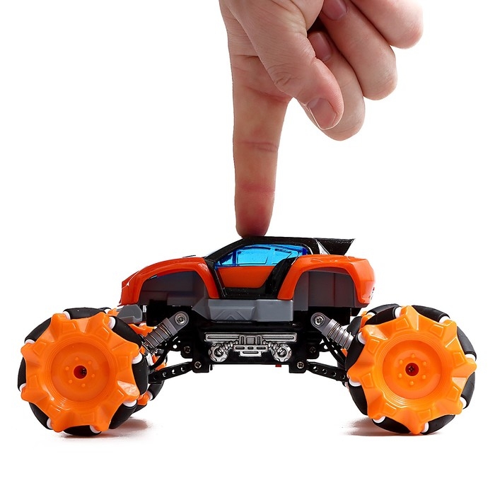 Джип радиоуправляемый DRIFT, 4WD, дрифт, работает от аккумулятора, цвет оранжевый Джип радиоуправляемый DRIFT, 4WD, дрифт, работает от аккумулятора, цвет оранжевый