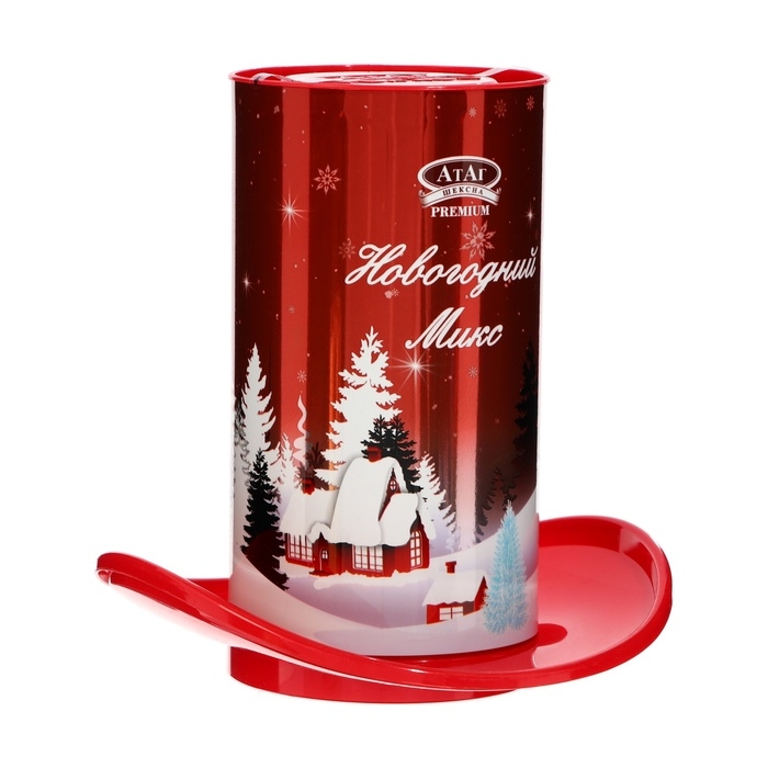 Конфеты глазированные "Новогодний микс", в цилиндре, 200 г, Новый год