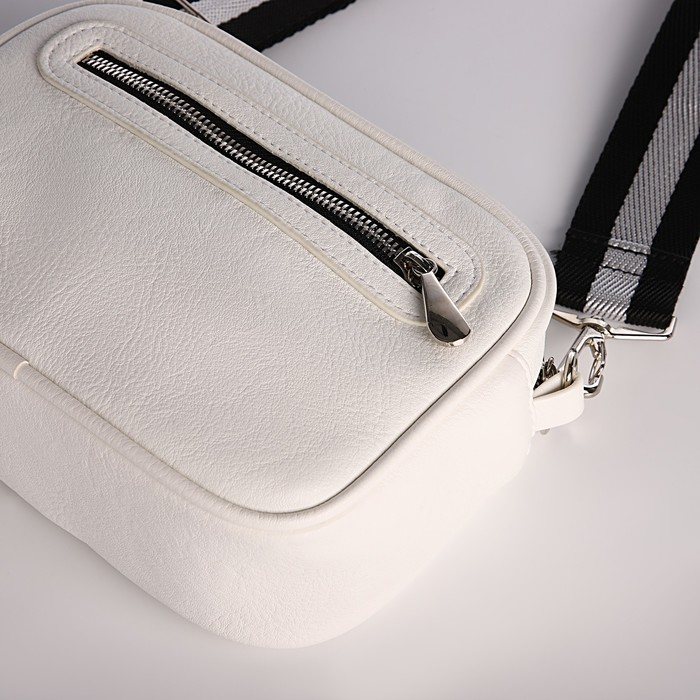 Сумка женская через плечо, TEXTURA, маленький размер, цвет белый Сумка женская через плечо, TEXTURA, маленький размер, цвет белый