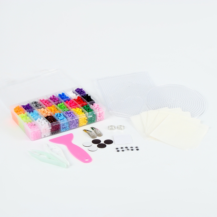 Термомозаика, 24 цвета, светятся в темноте, основа — 4 шт., пинцет — 2 шт., магнит — 5 шт., глазки Термомозаика, 24 цвета, светятся в темноте, основа — 4 шт., пинцет — 2 шт., магнит — 5 шт., глазки