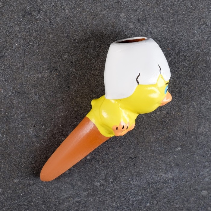 Ороситель Ороситель "Цыпленок" для домашних растений и сада, жёлтый, Кунгурская керамика, 50мл, 6,5см