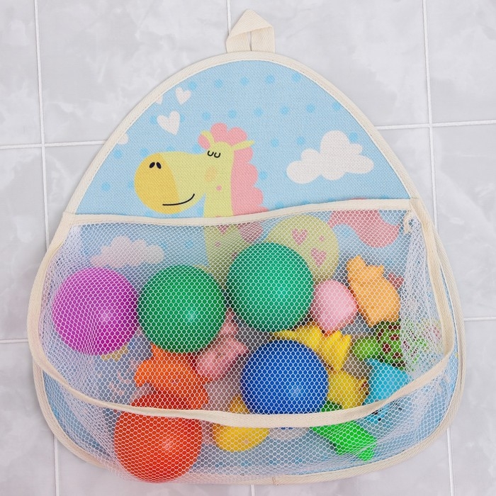 Сетка для хранения игрушек в ванной с петелькой «Лошадка» Сетка для хранения игрушек в ванной с петелькой «Лошадка»
