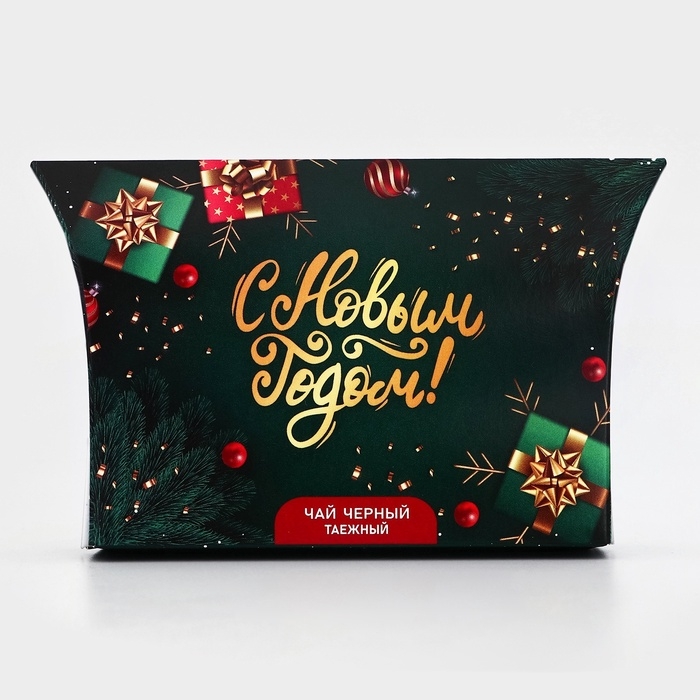 Новогодний подарочный чай черный Новогодний подарочный чай черный "С Новым Годом", таёжный, 20 г