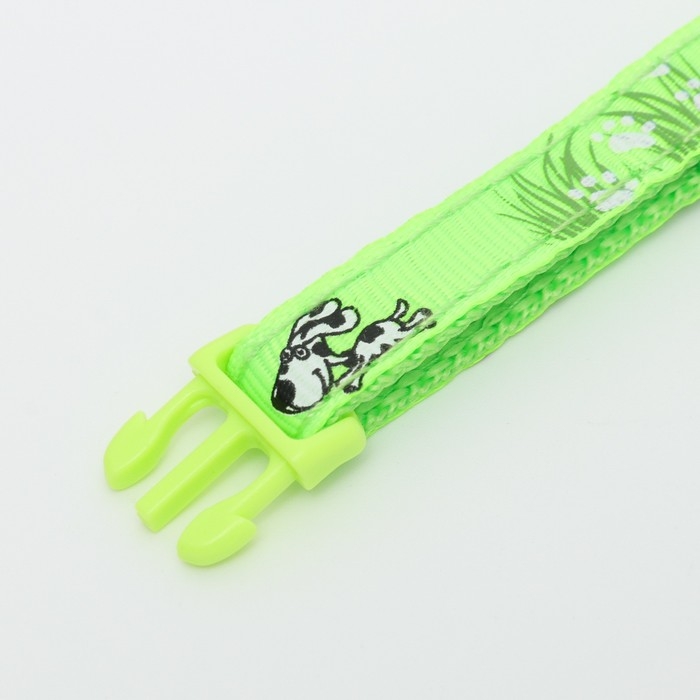 Ошейник Ошейник "Лето" с бубенчиком, 30 х 1 см, капрон, салатовый